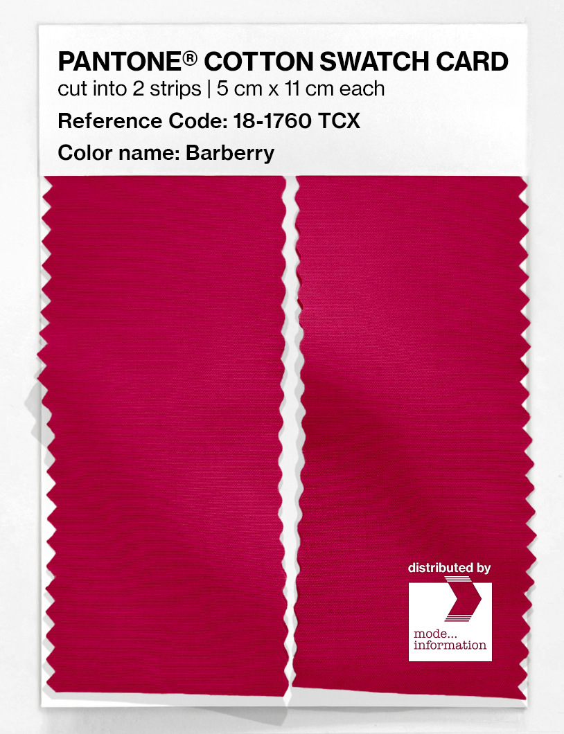 Artikelbild 2 des Artikels “PANTONE® COTTON SWATCH CARD 18-1760 TCX Barberry “