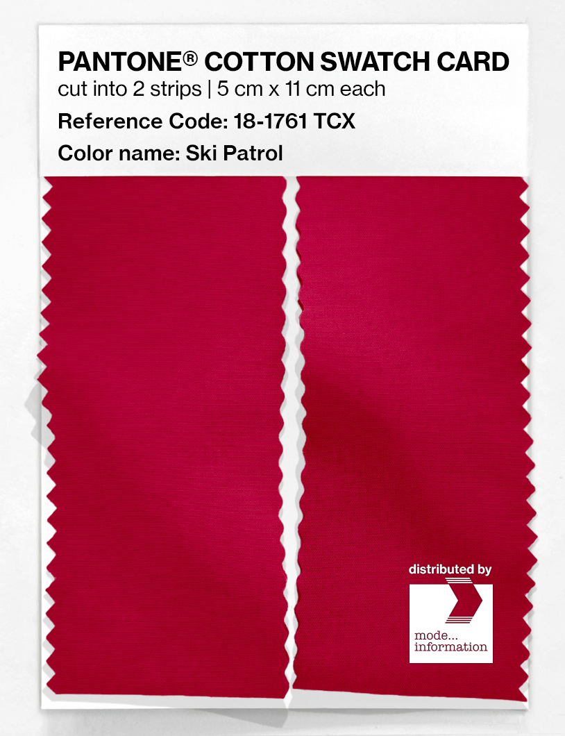 Artikelbild 2 des Artikels “PANTONE® COTTON SWATCH CARD 18-1761 TCX Ski Patrol “