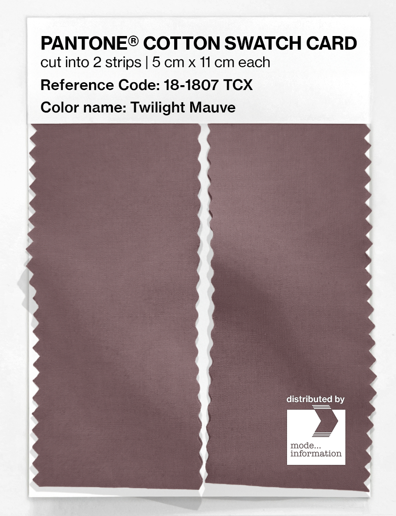 Artikelbild 2 des Artikels “PANTONE® COTTON SWATCH CARD 18-1807 TCX Twilight Mauve “