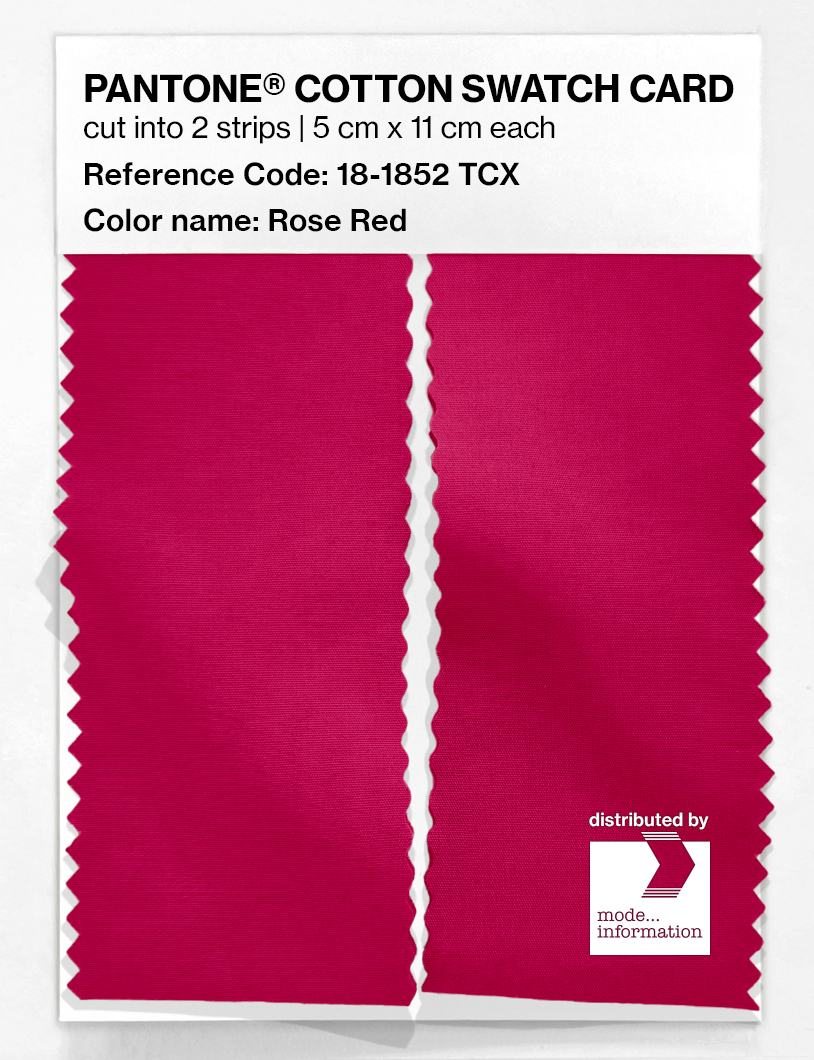 Artikelbild 2 des Artikels “PANTONE® COTTON SWATCH CARD 18-1852 TCX Rose Red “