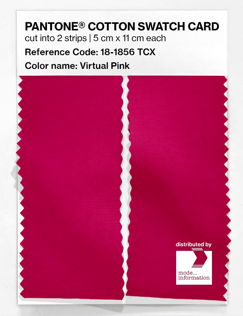Product image 2 of the product “PANTONE® COTTON SWATCH CARD 18-1856 TCX Virtual Pink ”