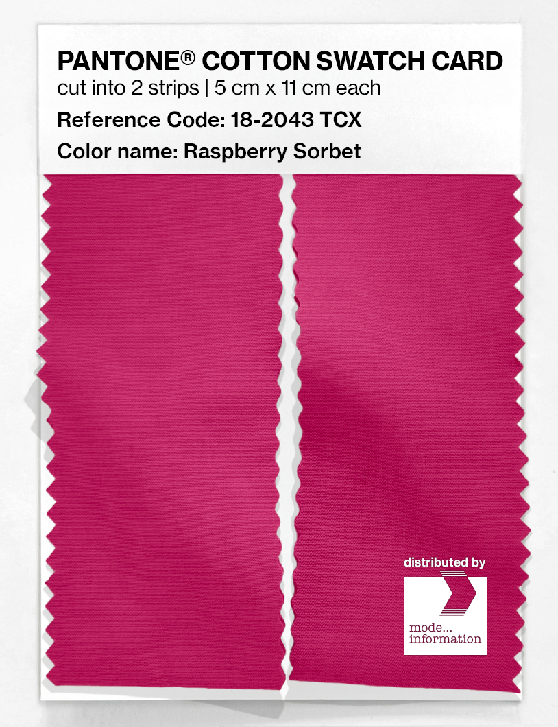 Artikelbild 2 des Artikels “PANTONE® COTTON SWATCH CARD 18-2043 TCX Raspberry Sorbet “