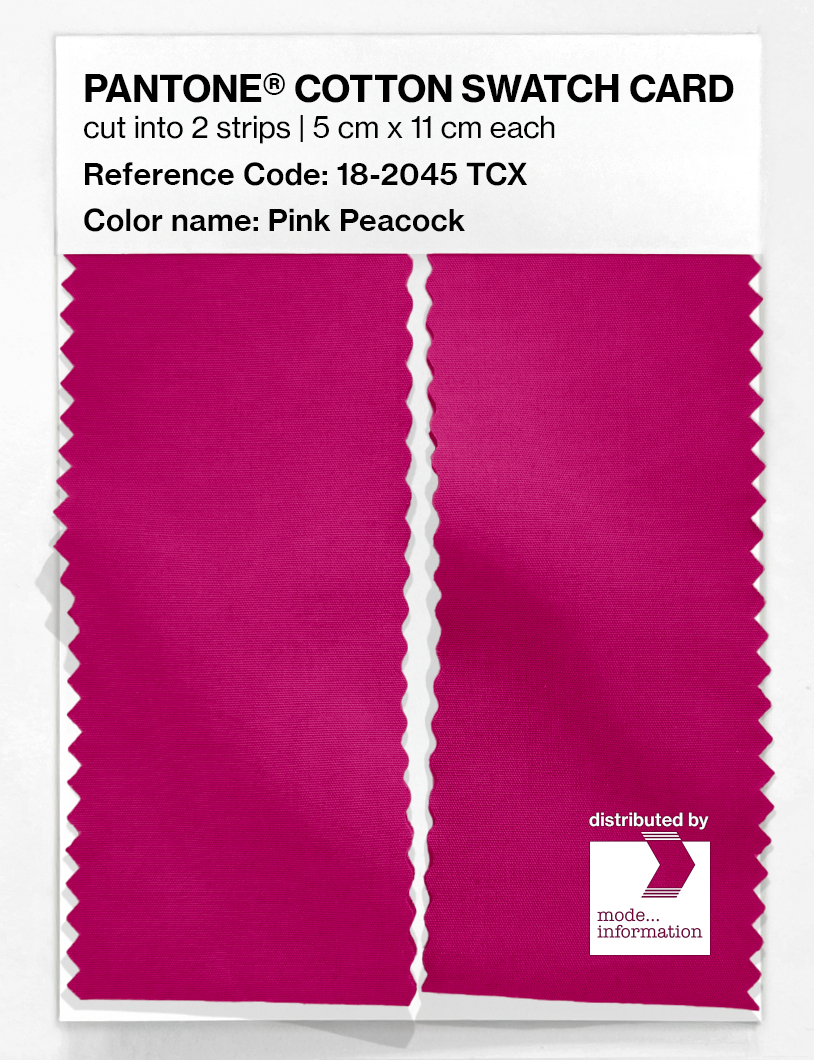Artikelbild 2 des Artikels “PANTONE® COTTON SWATCH CARD 18-2045 TCX Pink Peacock “