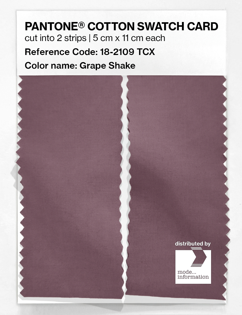Product image 2 of the product “PANTONE® COTTON SWATCH CARD 18-2109 TCX Grape Shake ”