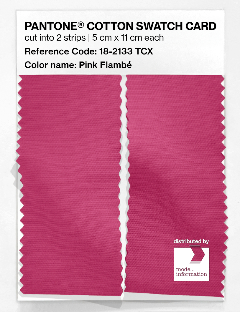 Artikelbild 2 des Artikels “PANTONE® COTTON SWATCH CARD 18-2133 TCX Pink Flambé “