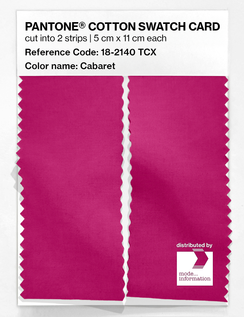 Artikelbild 2 des Artikels “PANTONE® COTTON SWATCH CARD 18-2140 TCX Cabaret “