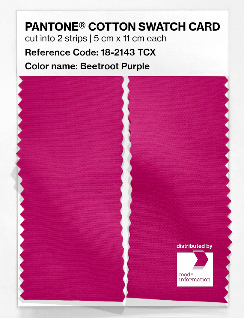 Artikelbild 2 des Artikels “PANTONE® COTTON SWATCH CARD 18-2143 TCX Beetroot Purple “