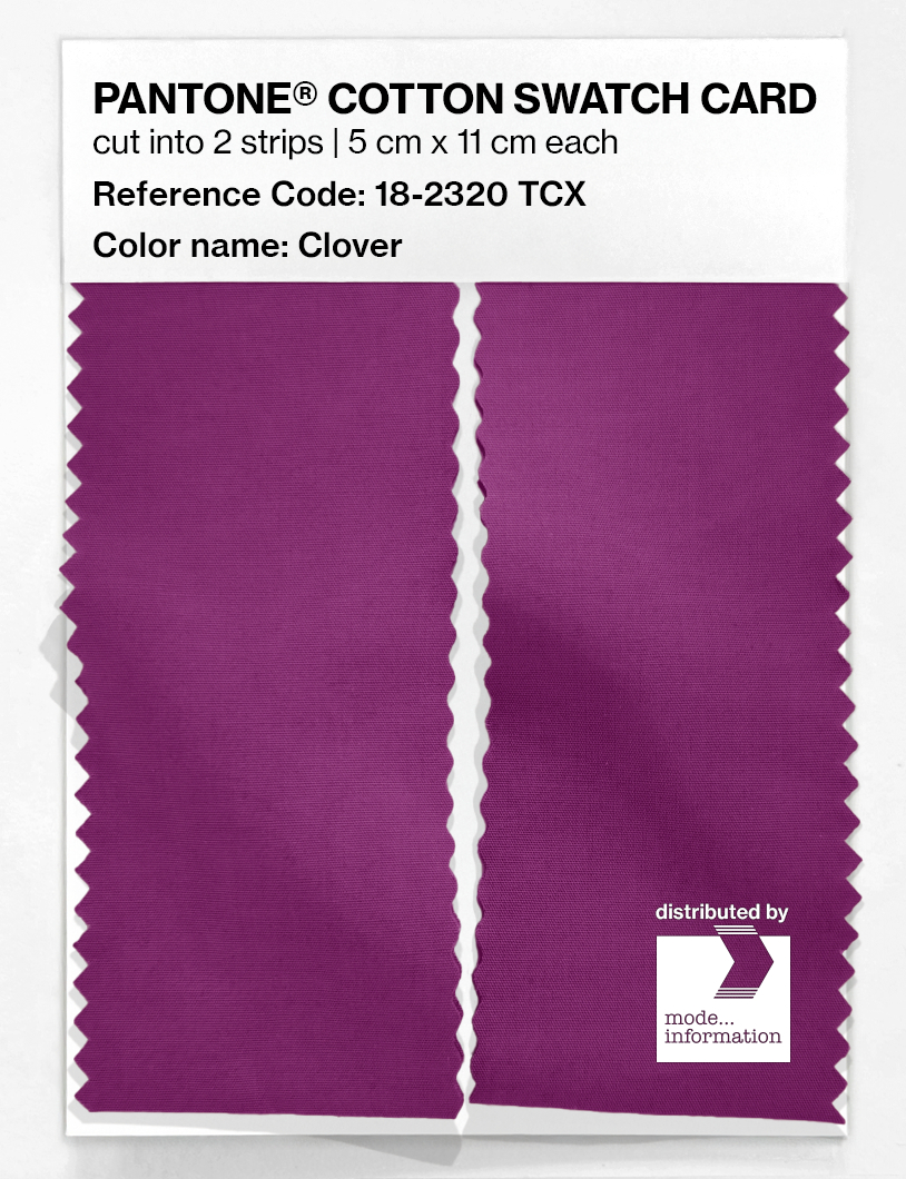 Product image 2 of the product “PANTONE® COTTON SWATCH CARD 18-2320 TCX Clover ”