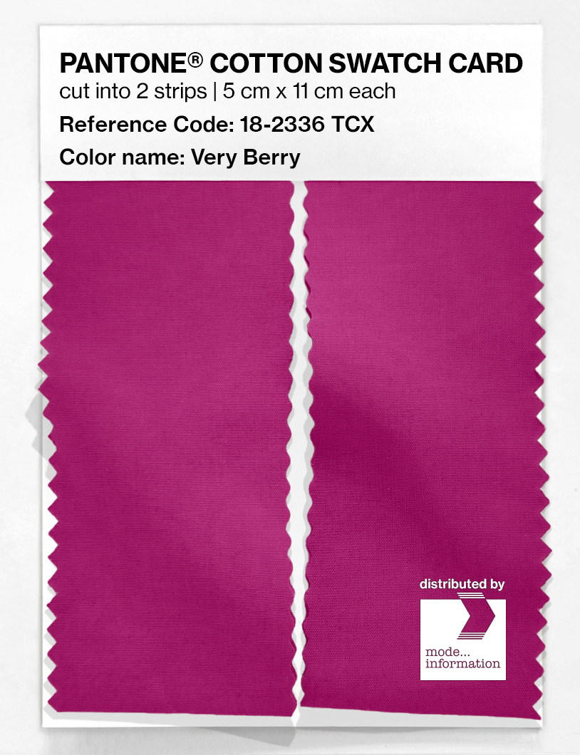 Product image 2 of the product “PANTONE® COTTON SWATCH CARD 18-2336 TCX Very Berry ”