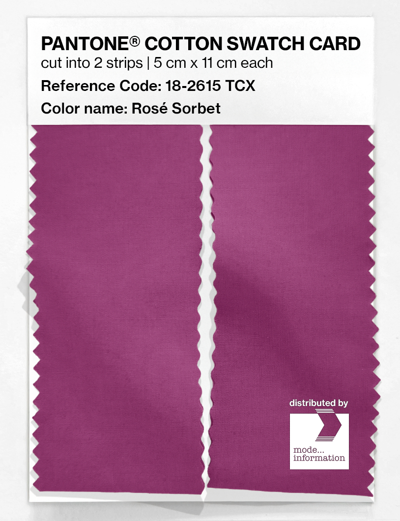 Artikelbild 2 des Artikels “PANTONE® COTTON SWATCH CARD 18-2615 TCX Rosé Sorbet “