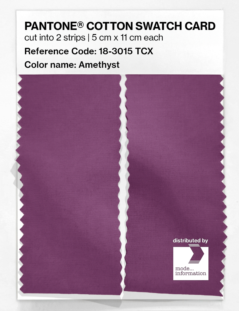 Artikelbild 2 des Artikels “PANTONE® COTTON SWATCH CARD 18-3015 TCX Amethyst “