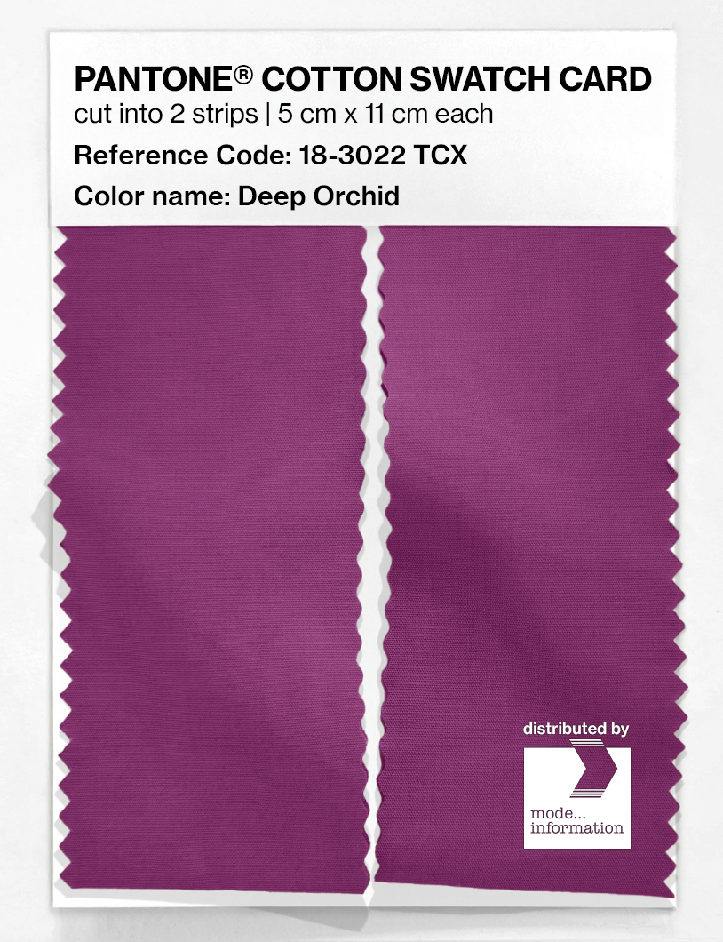 Artikelbild 2 des Artikels “PANTONE® COTTON SWATCH CARD 18-3022 TCX Deep Orchid “
