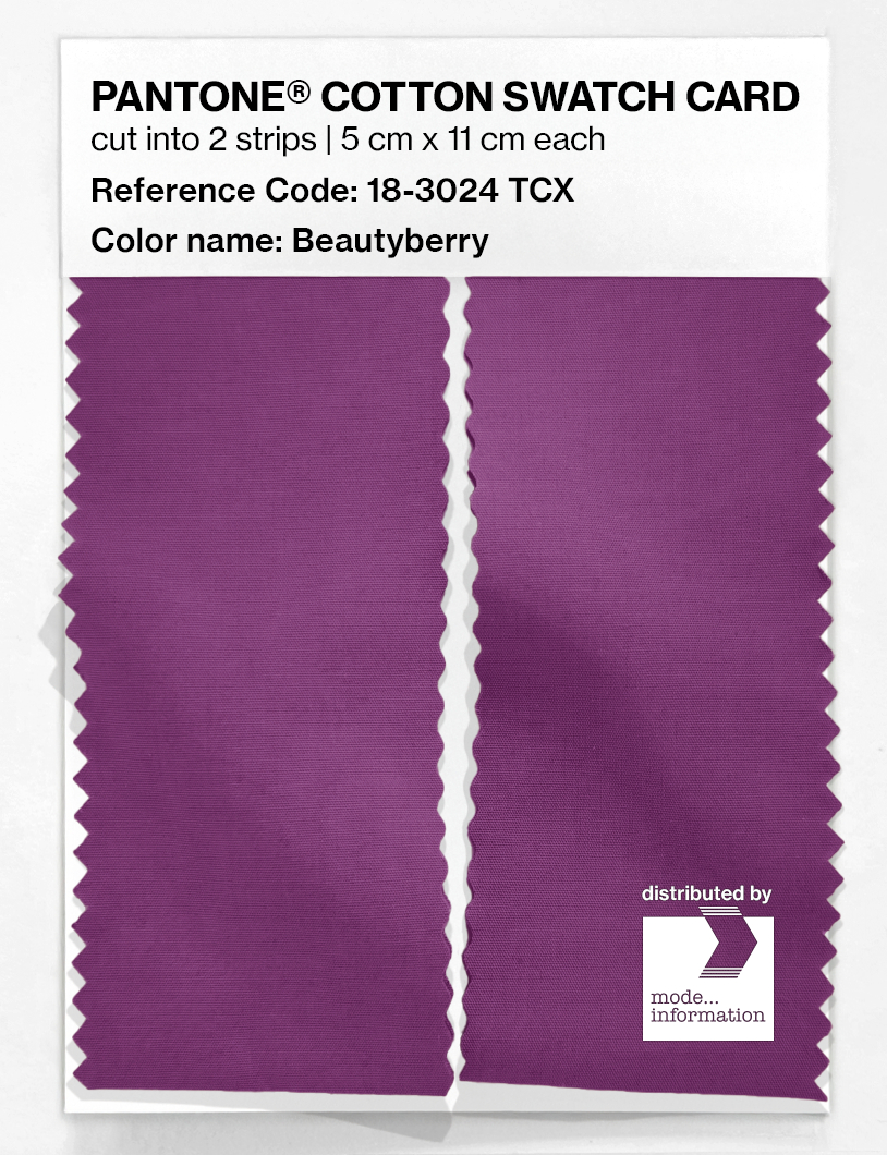 Artikelbild 2 des Artikels “PANTONE® COTTON SWATCH CARD 18-3024 TCX Beautyberry “