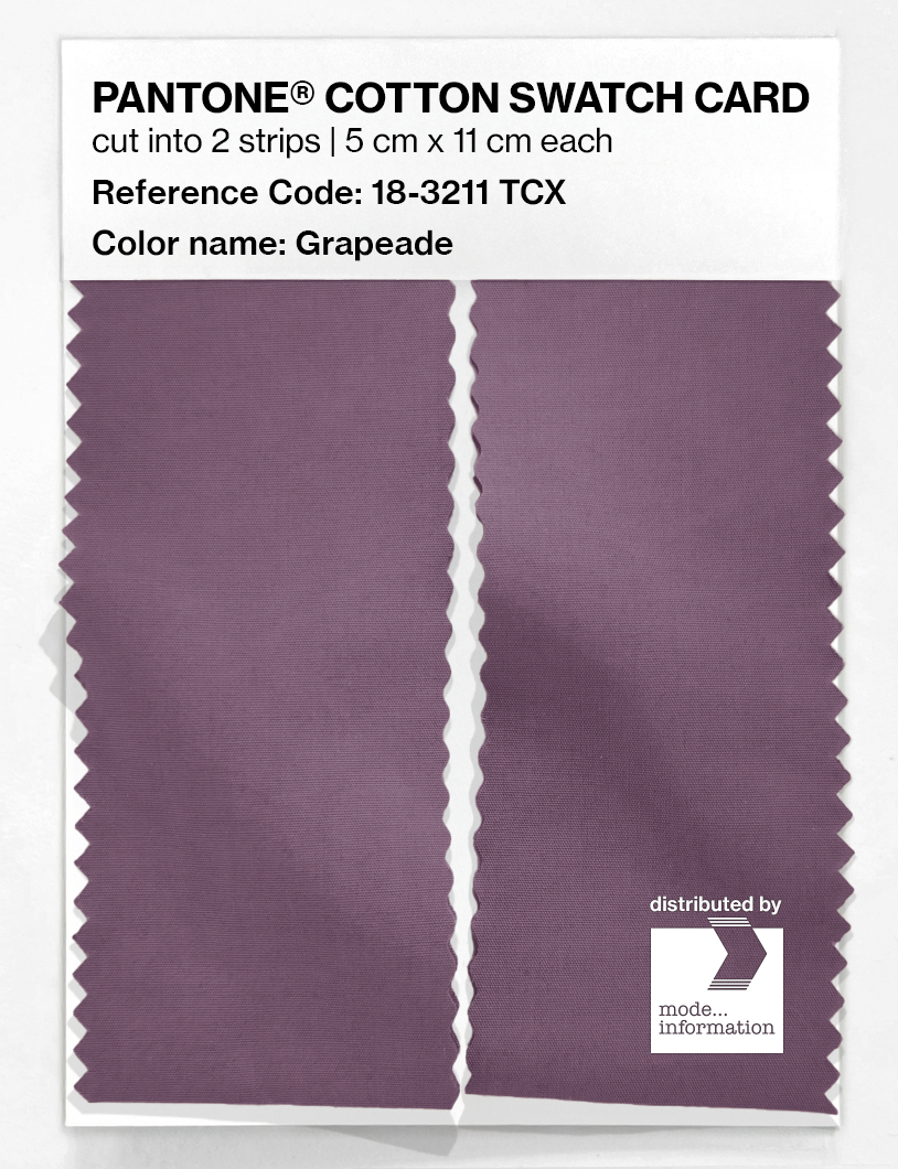 Product image 2 of the product “PANTONE® COTTON SWATCH CARD 18-3211 TCX Grapeade ”