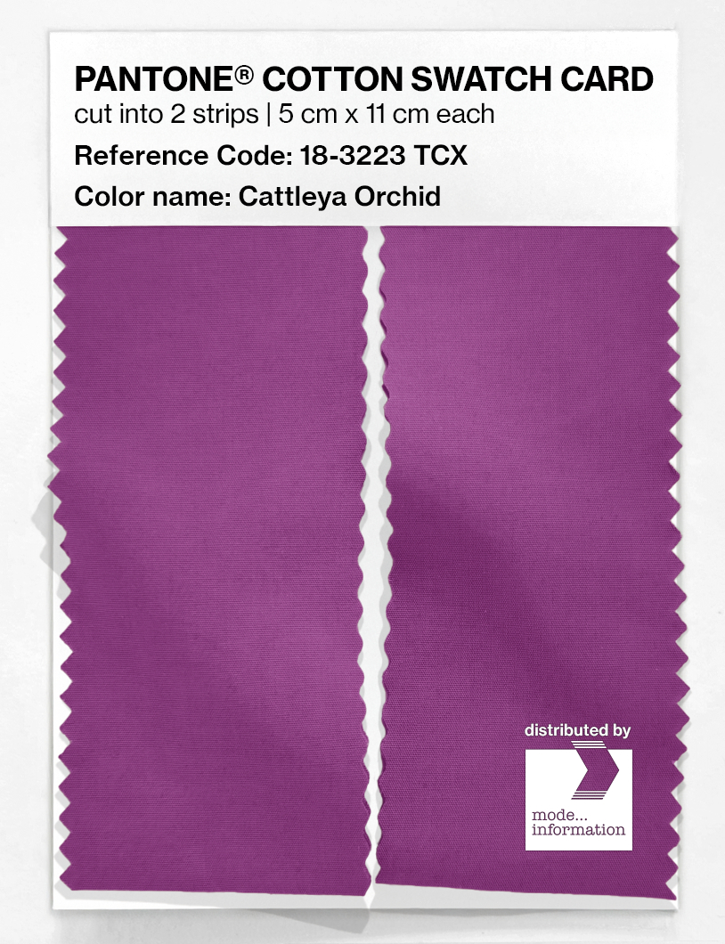 Artikelbild 2 des Artikels “PANTONE® COTTON SWATCH CARD 18-3223 TCX Cattleya Orchid “