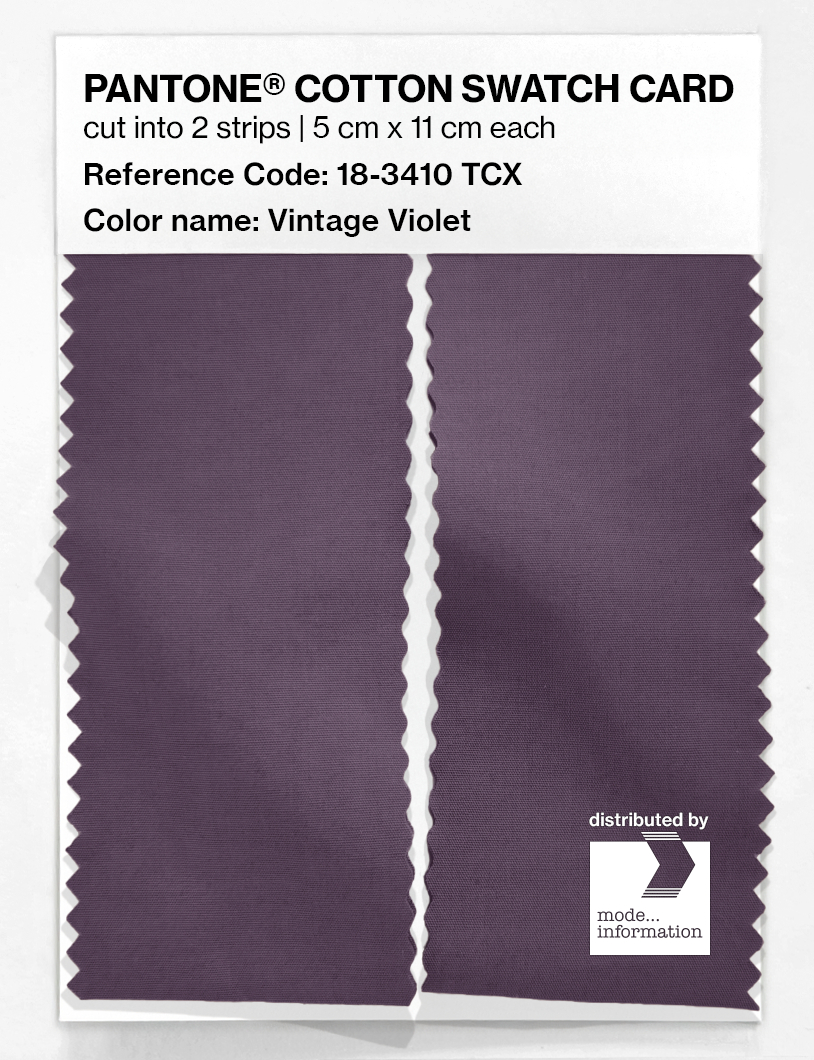 Artikelbild 2 des Artikels “PANTONE® COTTON SWATCH CARD 18-3410 TCX Vintage Violet “