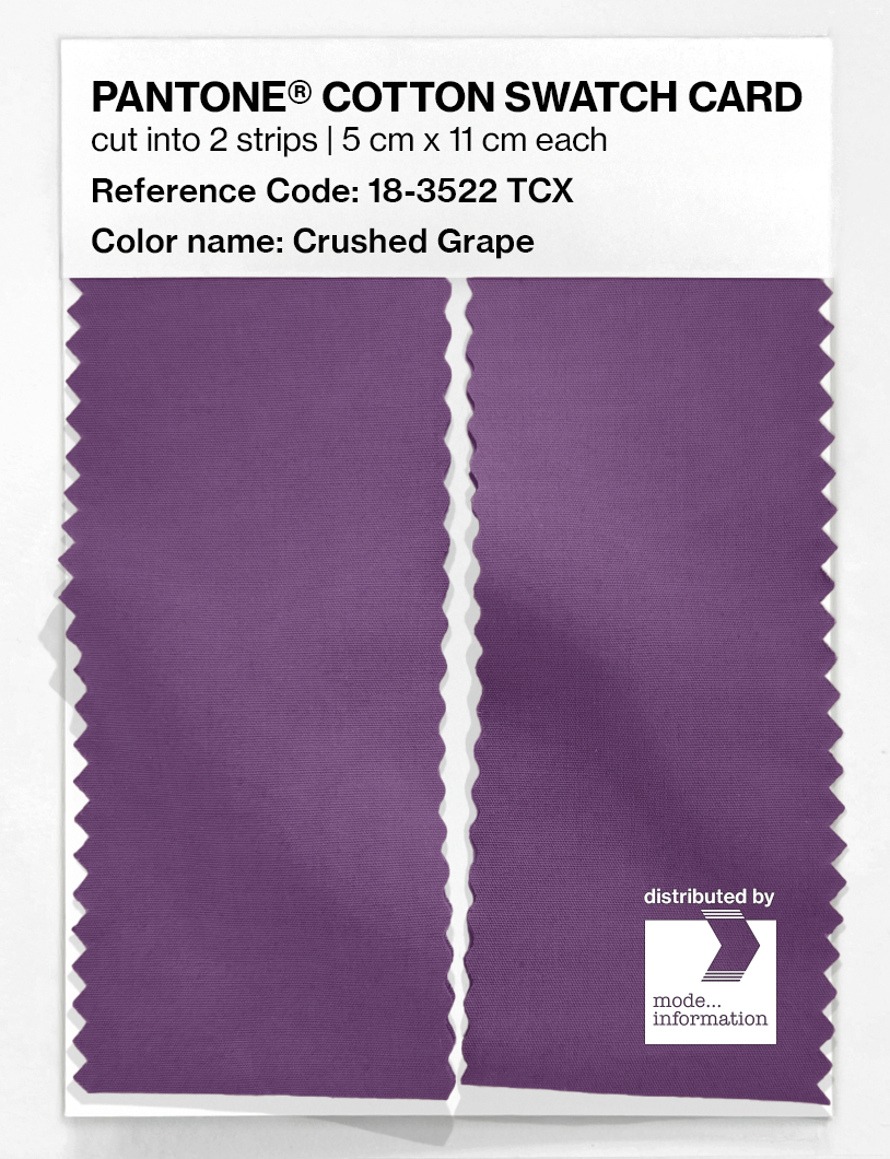 Artikelbild 2 des Artikels “PANTONE® COTTON SWATCH CARD 18-3522 TCX Crushed Grape “