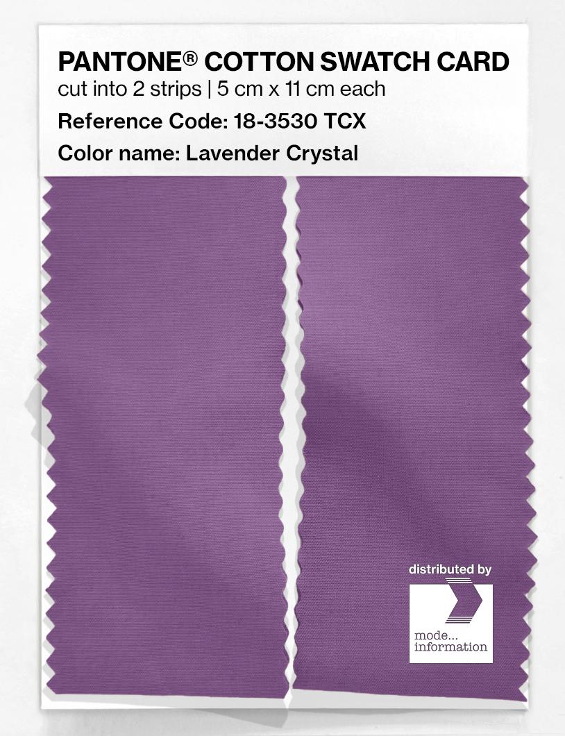 Artikelbild 2 des Artikels “PANTONE® COTTON SWATCH CARD 18-3530 TCX Lavender Crystal “