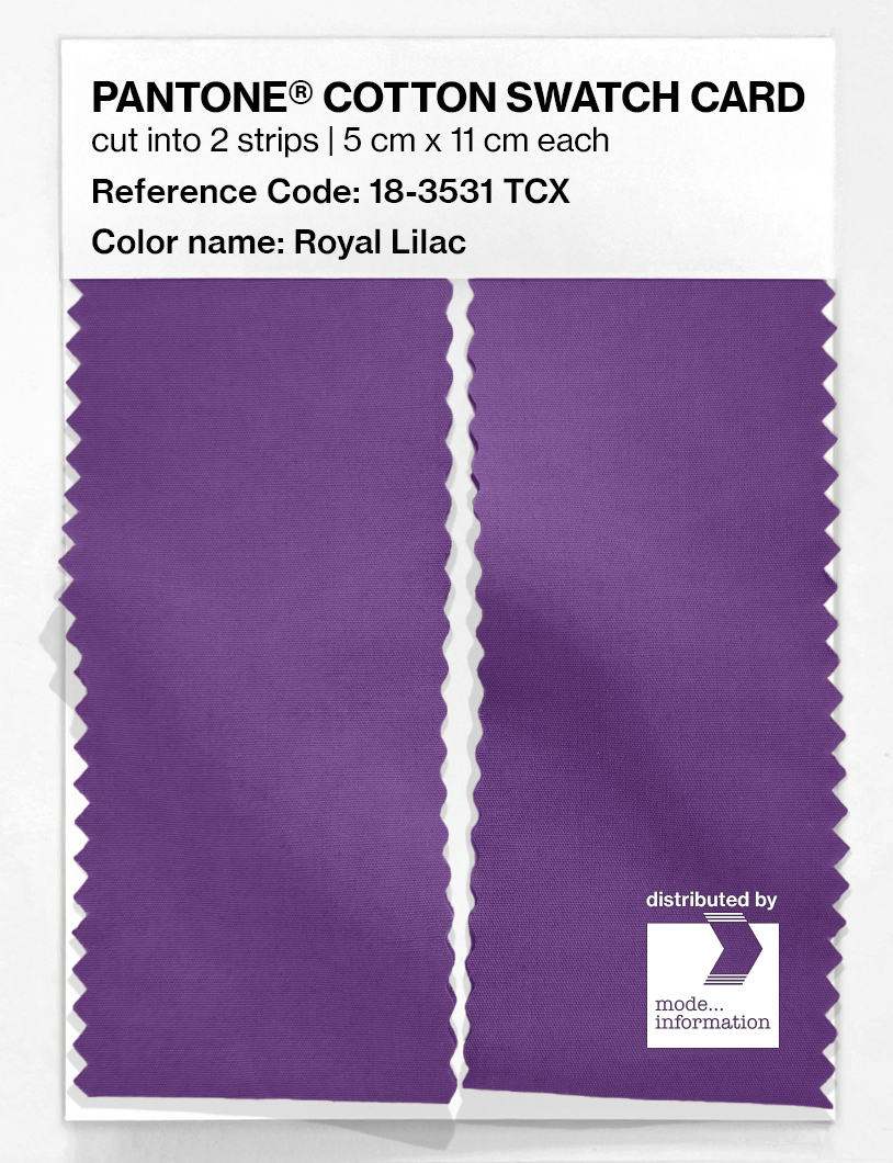 Artikelbild 2 des Artikels “PANTONE® COTTON SWATCH CARD 18-3531 TCX Royal Lilac “