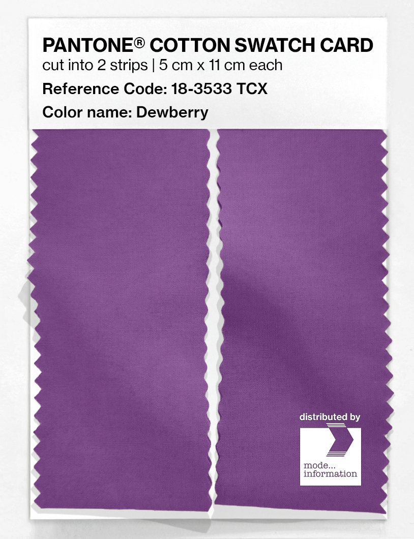 Artikelbild 2 des Artikels “PANTONE® COTTON SWATCH CARD 18-3533 TCX Dewberry “