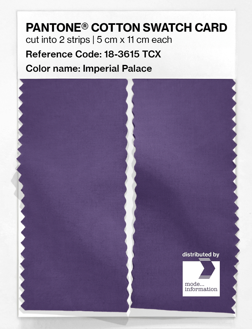 Artikelbild 2 des Artikels “PANTONE® COTTON SWATCH CARD 18-3615 TCX Imperial Palace “