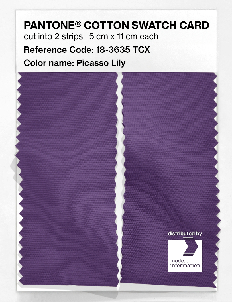 Artikelbild 2 des Artikels “PANTONE® COTTON SWATCH CARD 18-3635 TCX Picasso Lily “