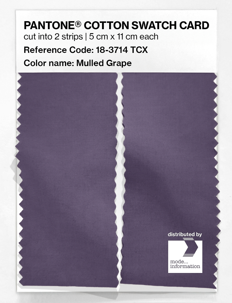 Artikelbild 2 des Artikels “PANTONE® COTTON SWATCH CARD 18-3714 TCX Mulled Grape “