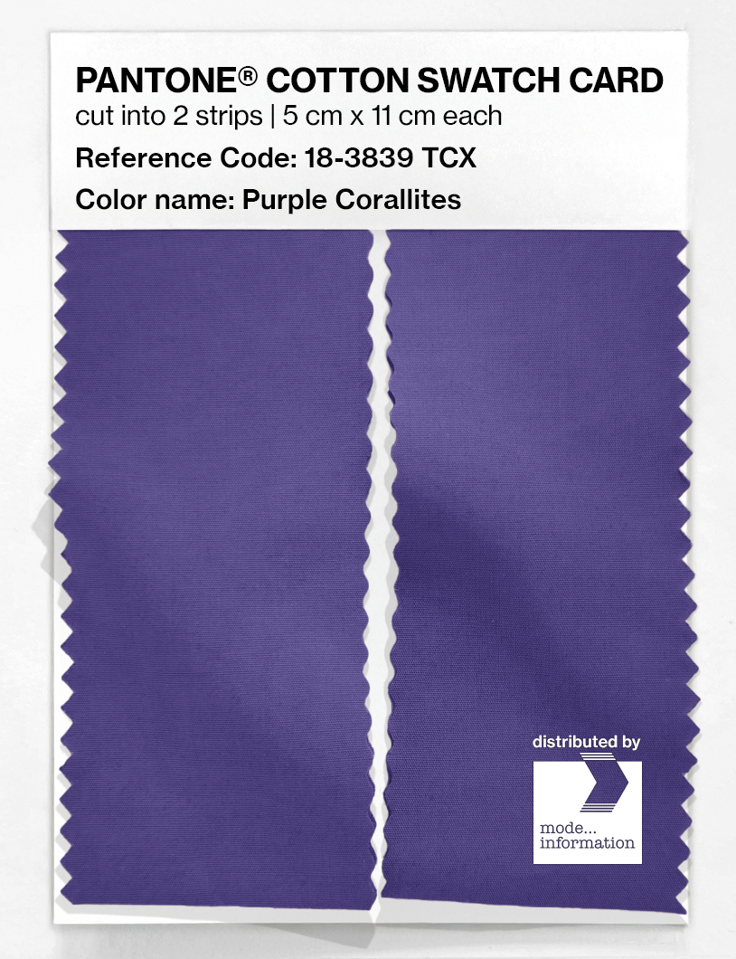 Artikelbild 2 des Artikels “PANTONE® COTTON SWATCH CARD 18-3839 TCX Purple Corallites “