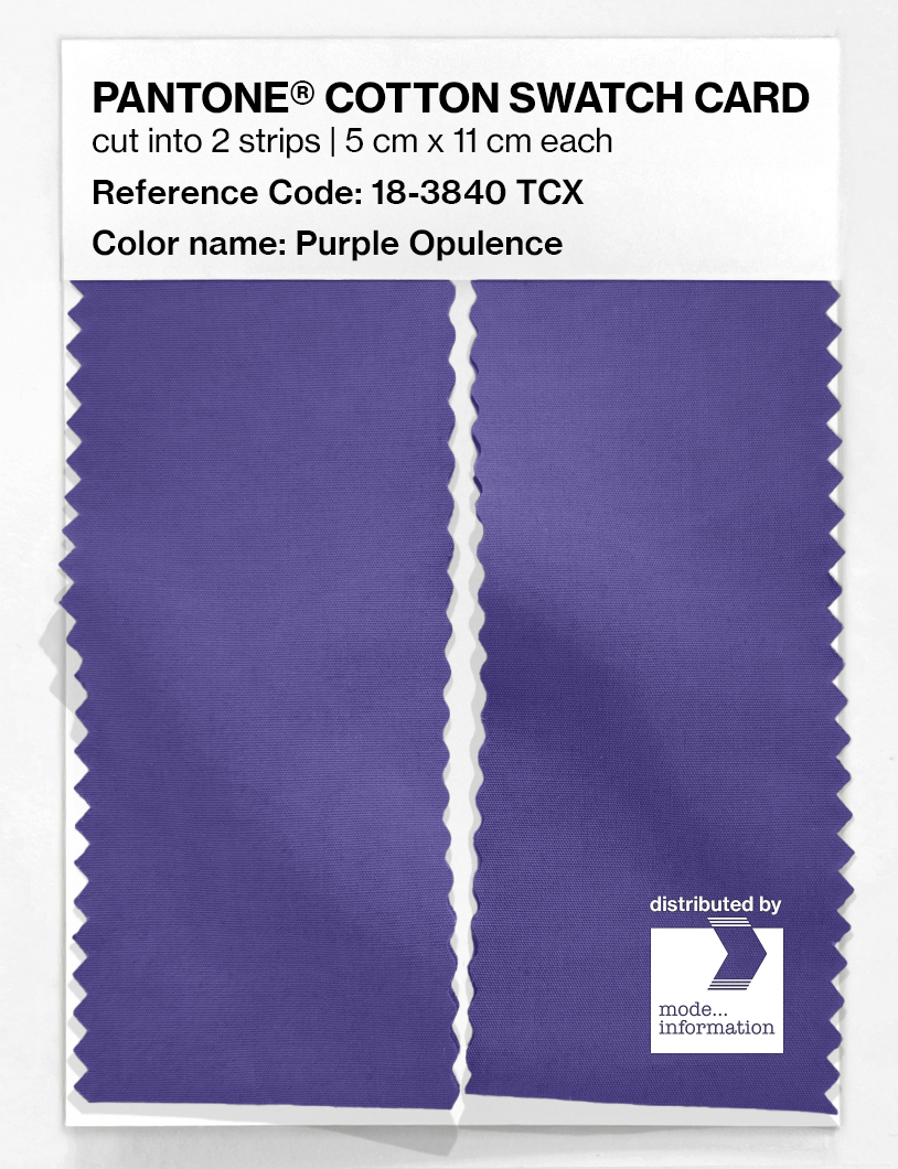 Artikelbild 2 des Artikels “PANTONE® COTTON SWATCH CARD 18-3840 TCX Purple Opulence “