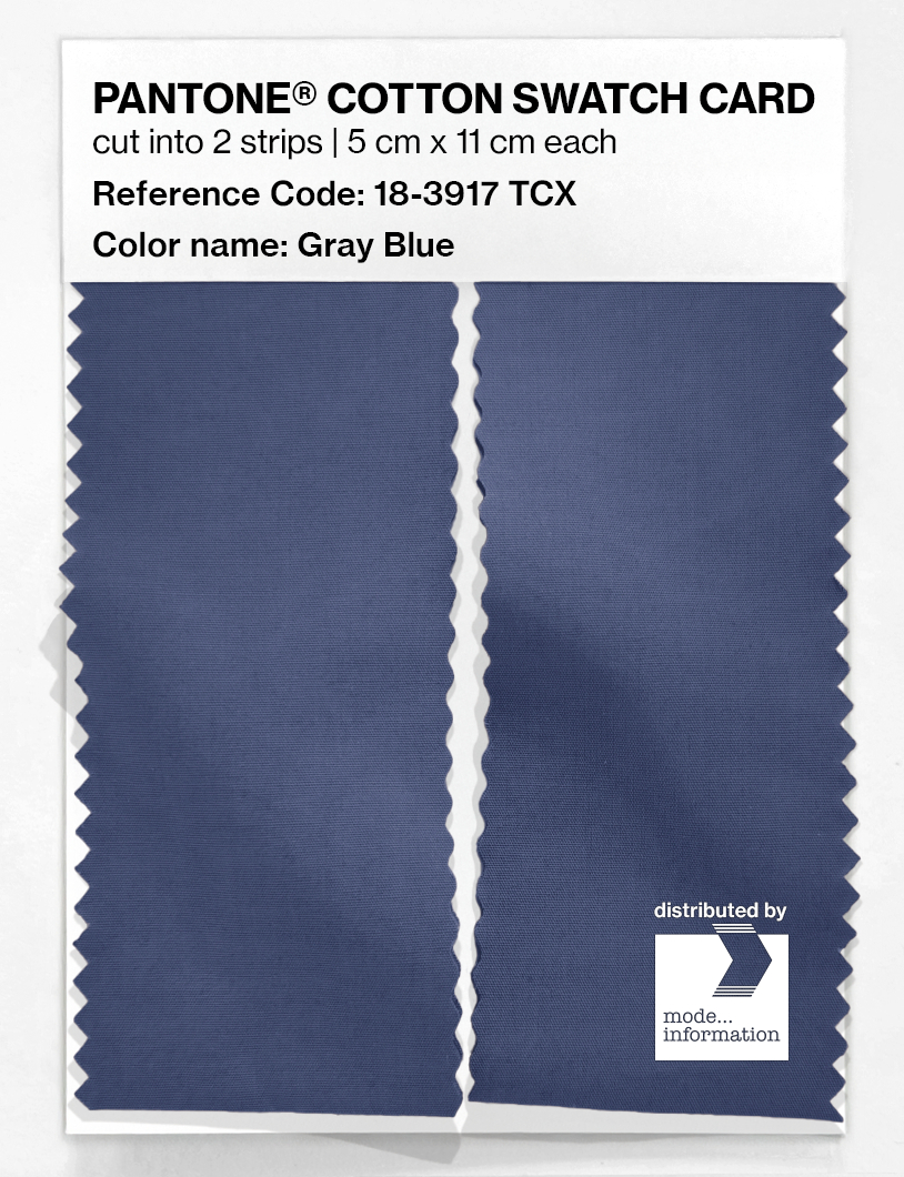 Artikelbild 2 des Artikels “PANTONE® COTTON SWATCH CARD 18-3917 TCX Gray Blue “