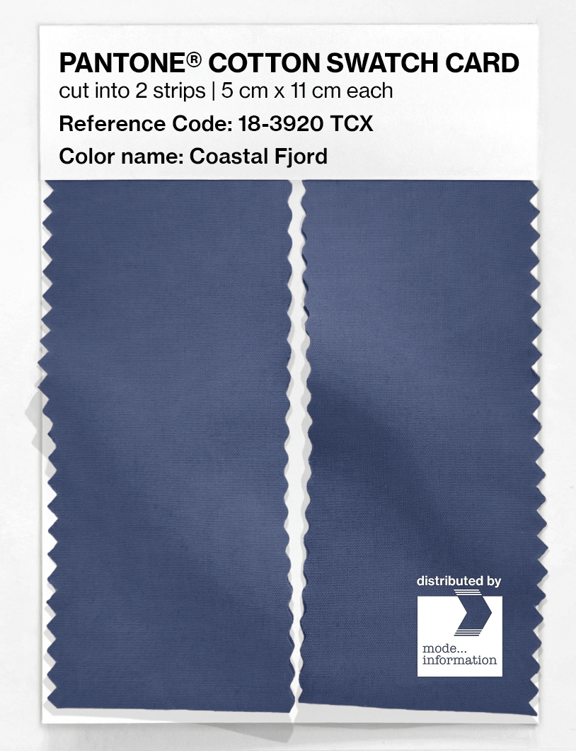 Artikelbild 2 des Artikels “PANTONE® COTTON SWATCH CARD 18-3920 TCX Coastal Fjord “