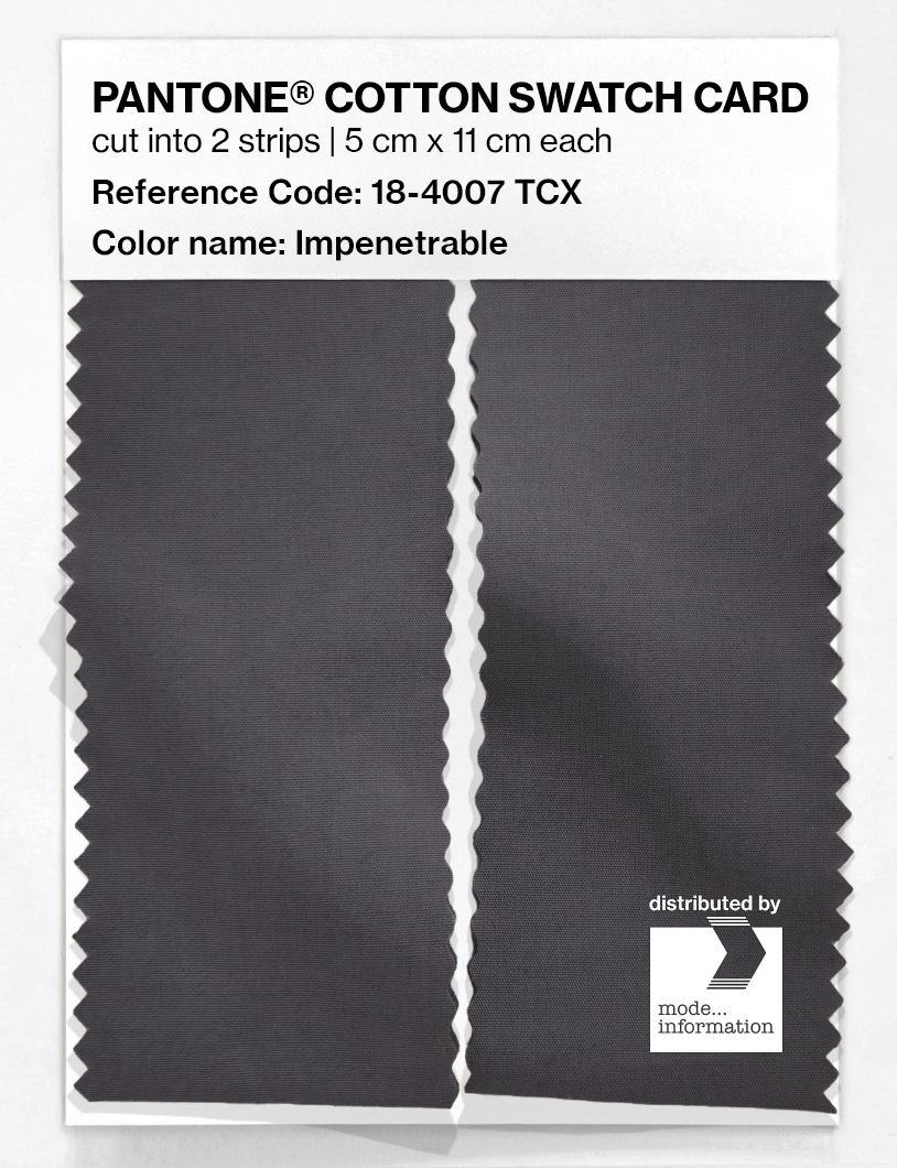 Artikelbild 2 des Artikels “PANTONE® COTTON SWATCH CARD 18-4007 TCX Impenetrable “