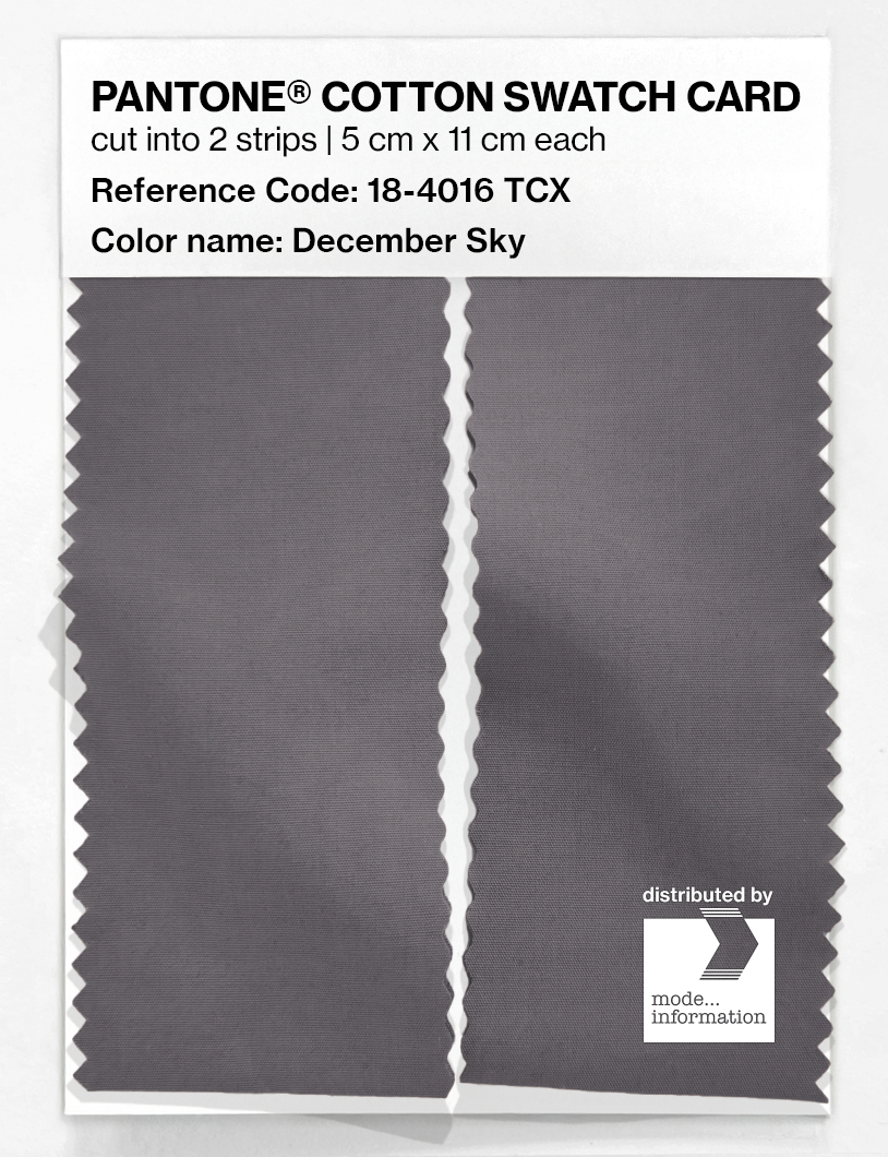 Product image 2 of the product “PANTONE® COTTON SWATCH CARD 18-4016 TCX December Sky ”