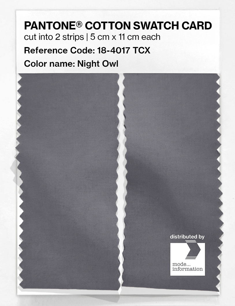 Artikelbild 2 des Artikels “PANTONE® COTTON SWATCH CARD 18-4017 TCX Night Owl “