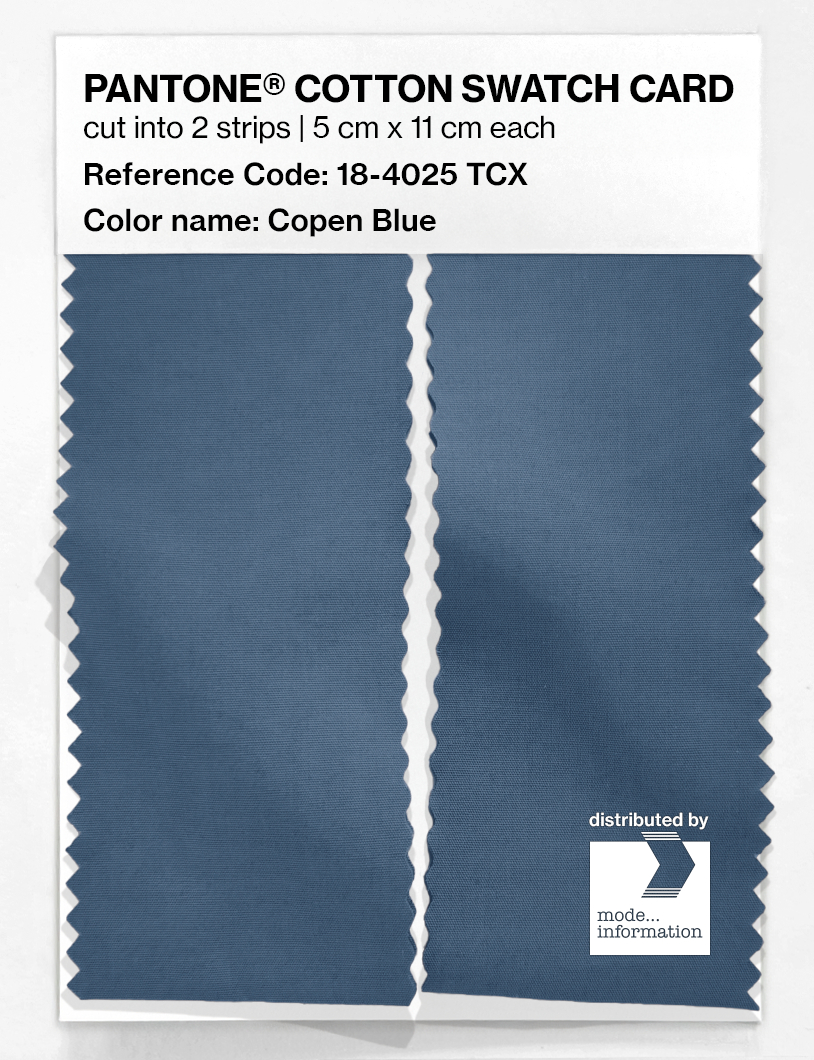 Product image 2 of the product “PANTONE® COTTON SWATCH CARD 18-4025 TCX Copen Blue ”