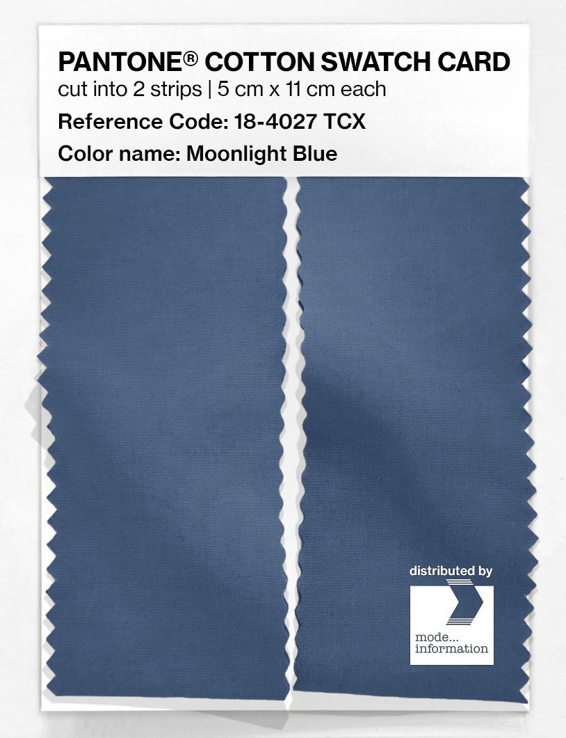 Product image 2 of the product “PANTONE® COTTON SWATCH CARD 18-4027 TCX Moonlight Blue ”