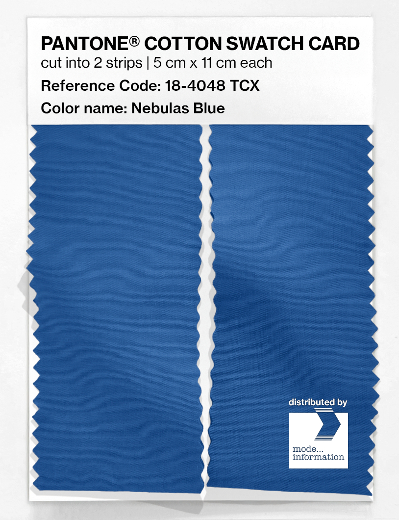 Artikelbild 2 des Artikels “PANTONE® COTTON SWATCH CARD 18-4048 TCX Nebulas Blue “