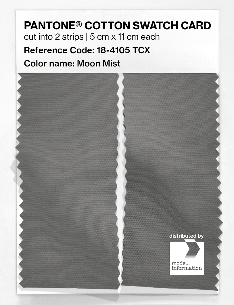 Artikelbild 2 des Artikels “PANTONE® COTTON SWATCH CARD 18-4105 TCX Moon Mist “