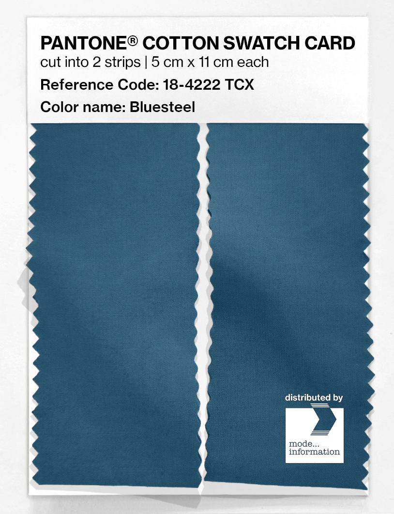 Artikelbild 2 des Artikels “PANTONE® COTTON SWATCH CARD 18-4222 TCX Bluesteel “