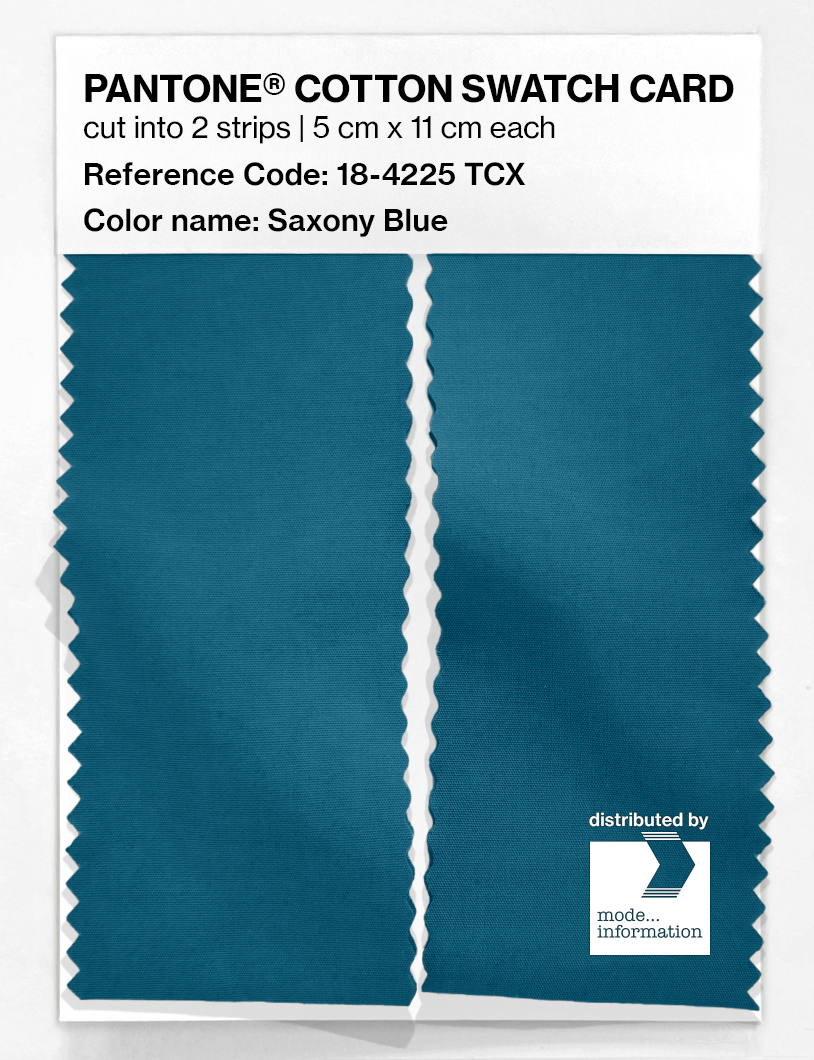 Artikelbild 2 des Artikels “PANTONE® COTTON SWATCH CARD 18-4225 TCX Saxony Blue “