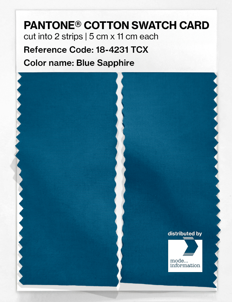 Artikelbild 2 des Artikels “PANTONE® COTTON SWATCH CARD 18-4231 TCX Blue Sapphire “