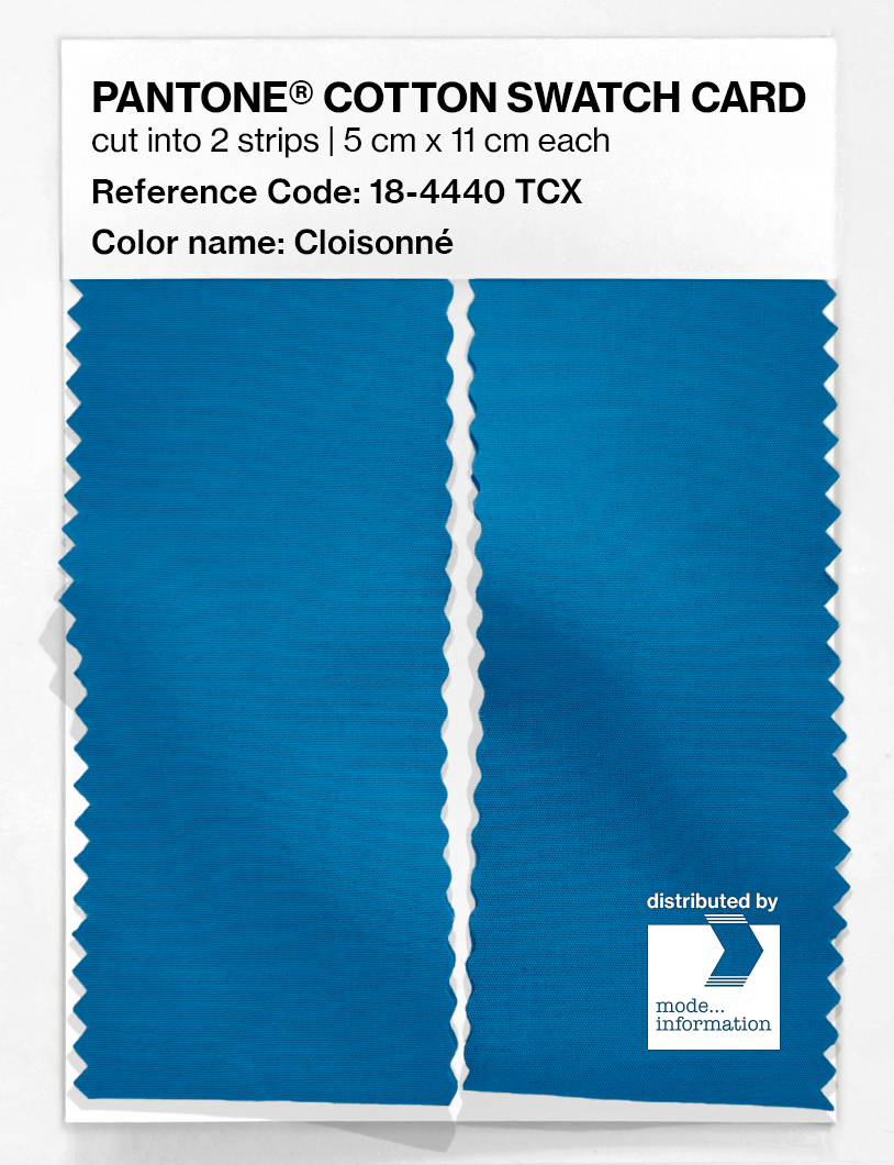 Artikelbild 2 des Artikels “PANTONE® COTTON SWATCH CARD 18-4440 TCX Cloisonné “