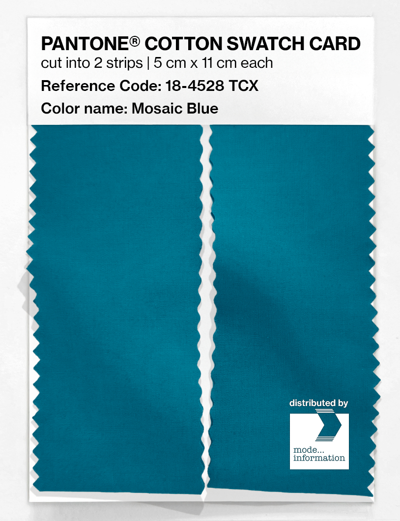 Artikelbild 2 des Artikels “PANTONE® COTTON SWATCH CARD 18-4528 TCX Mosaic Blue “