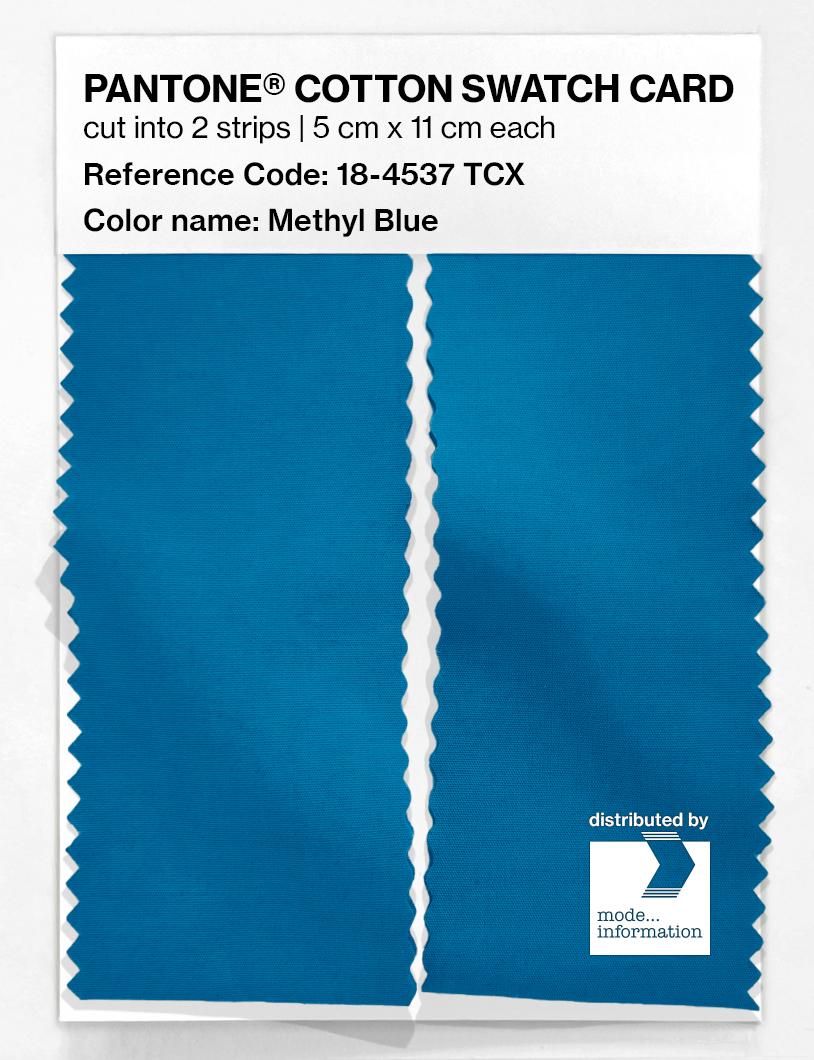 Artikelbild 2 des Artikels “PANTONE® COTTON SWATCH CARD 18-4537 TCX Methyl Blue “