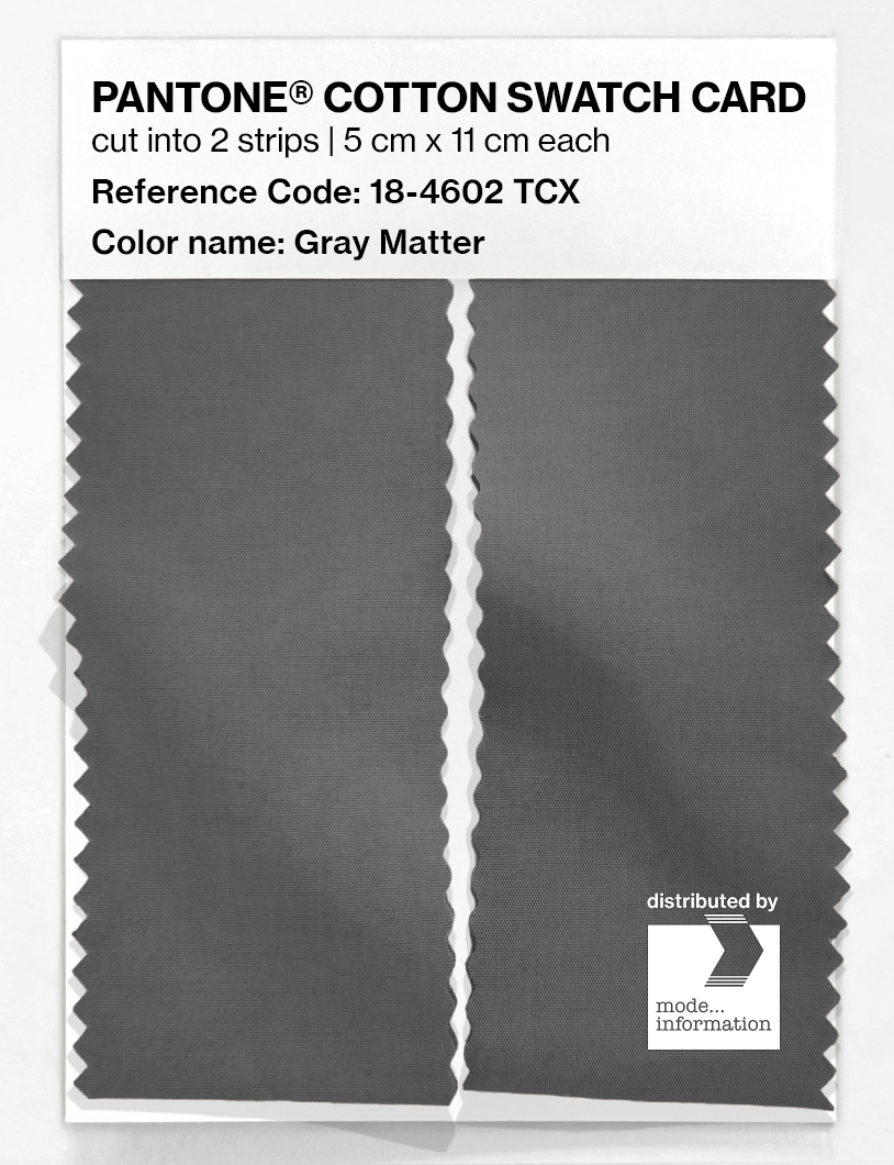 Artikelbild 2 des Artikels “PANTONE® COTTON SWATCH CARD 18-4602 TCX Gray Matter “