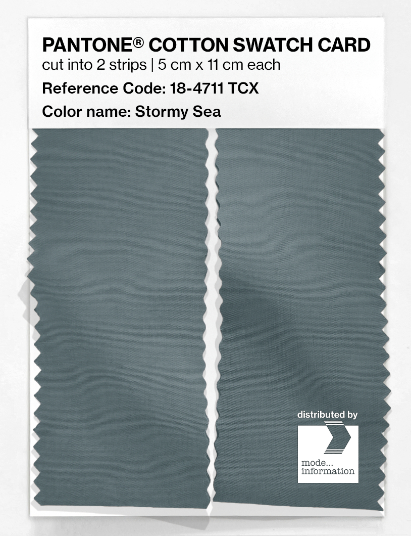 Artikelbild 2 des Artikels “PANTONE® COTTON SWATCH CARD 18-4711 TCX Stormy Sea “