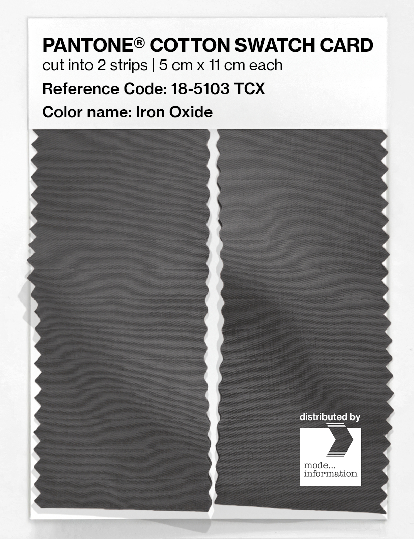 Artikelbild 2 des Artikels “PANTONE® COTTON SWATCH CARD 18-5103 TCX Iron Oxide “