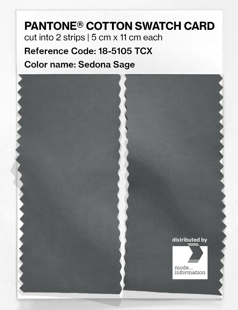 Artikelbild 2 des Artikels “PANTONE® COTTON SWATCH CARD 18-5105 TCX Sedona Sage “