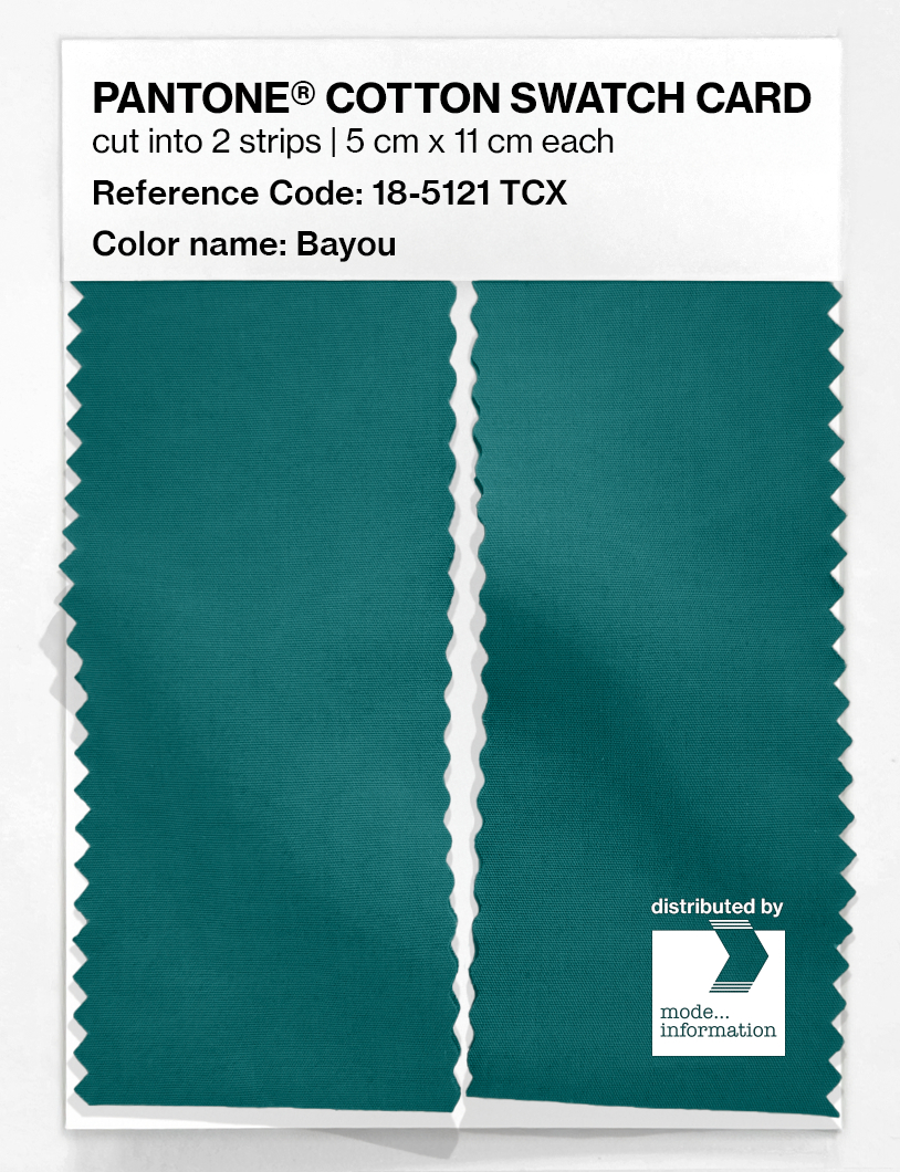 Artikelbild 2 des Artikels “PANTONE® COTTON SWATCH CARD 18-5121 TCX Bayou “