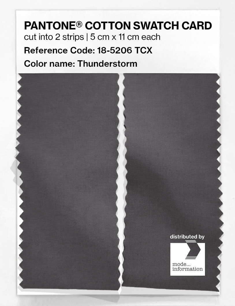 Artikelbild 2 des Artikels “PANTONE® COTTON SWATCH CARD 18-5206 TCX Thunderstorm “